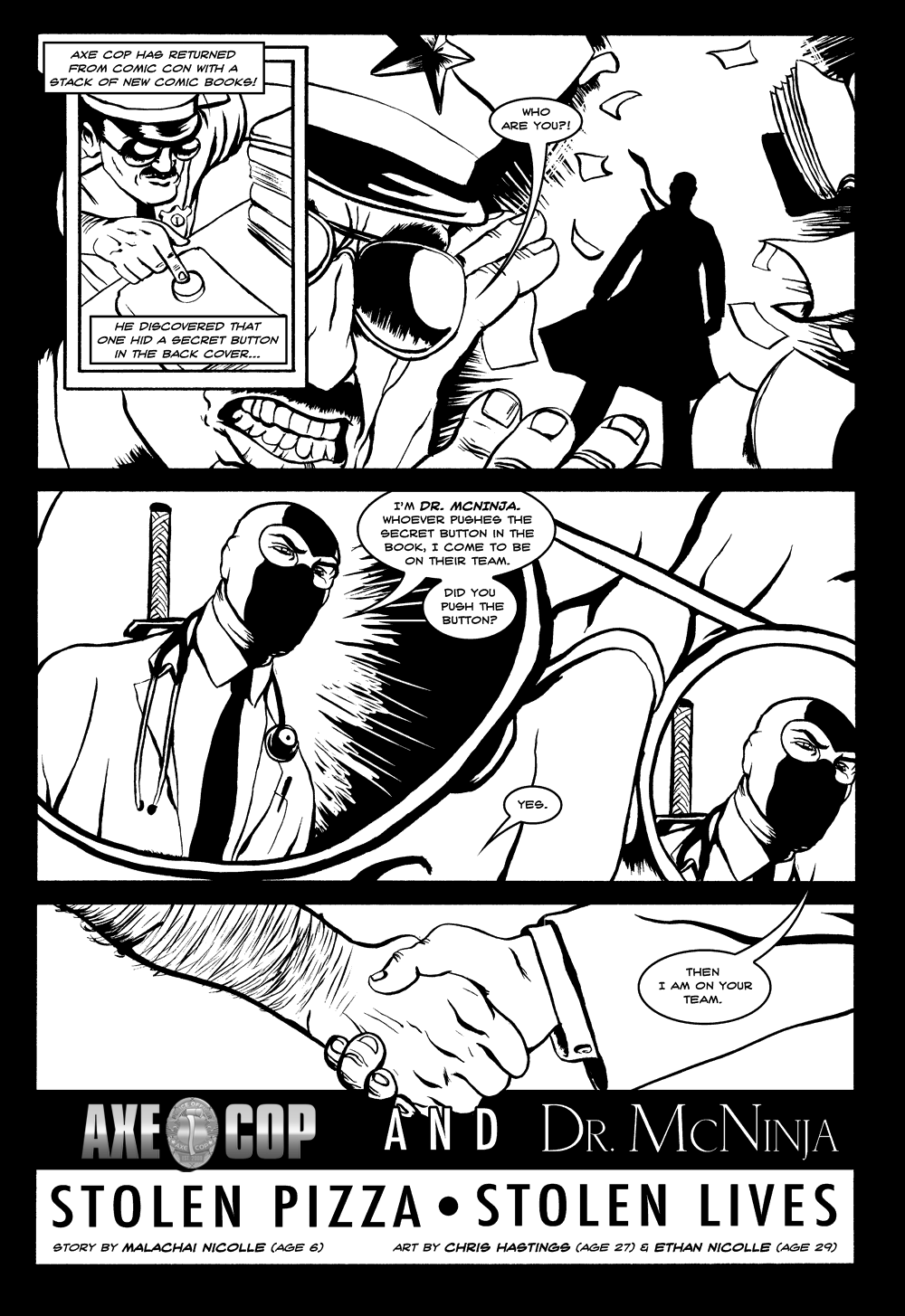 Axe Cop & Dr. McNinja Page 1